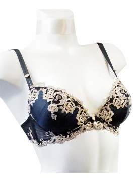 Ambra Silk Gold Push Up Bra 0628