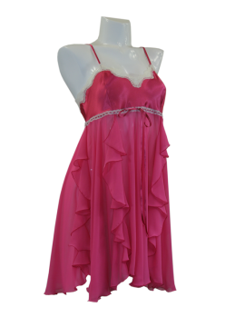Jane Woolrich Pink Ruffles Nightdress 48610
