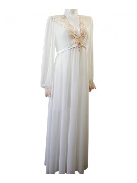 Jane Woolrich Orchid Sun Long Negligee